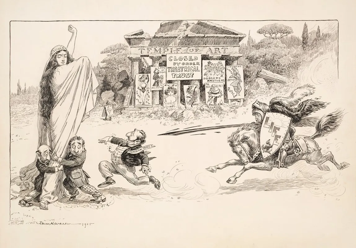 The Temple Of Art Is Closed By Order Of The Theatrical Trust