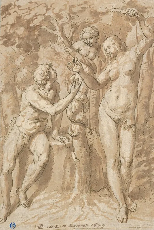 The Temptation Of Eve by Peter van Lint - Canvas Print