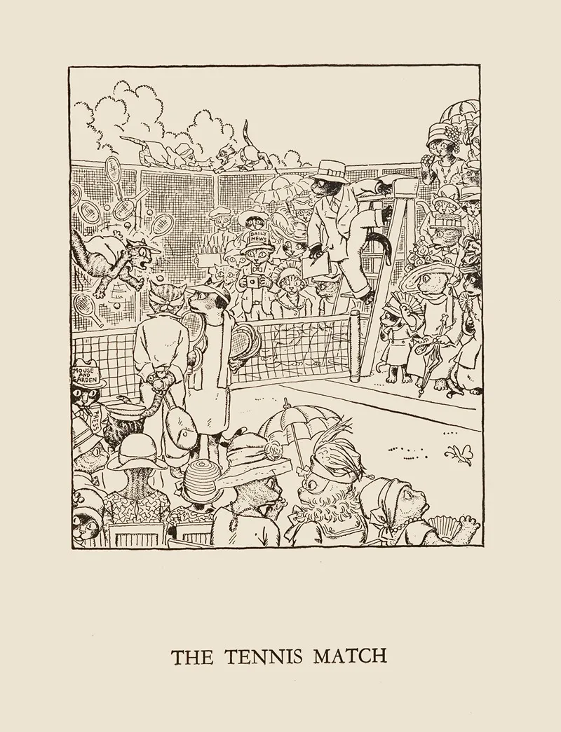 The Tennis Match by William Ely Hill - Canvas Print
