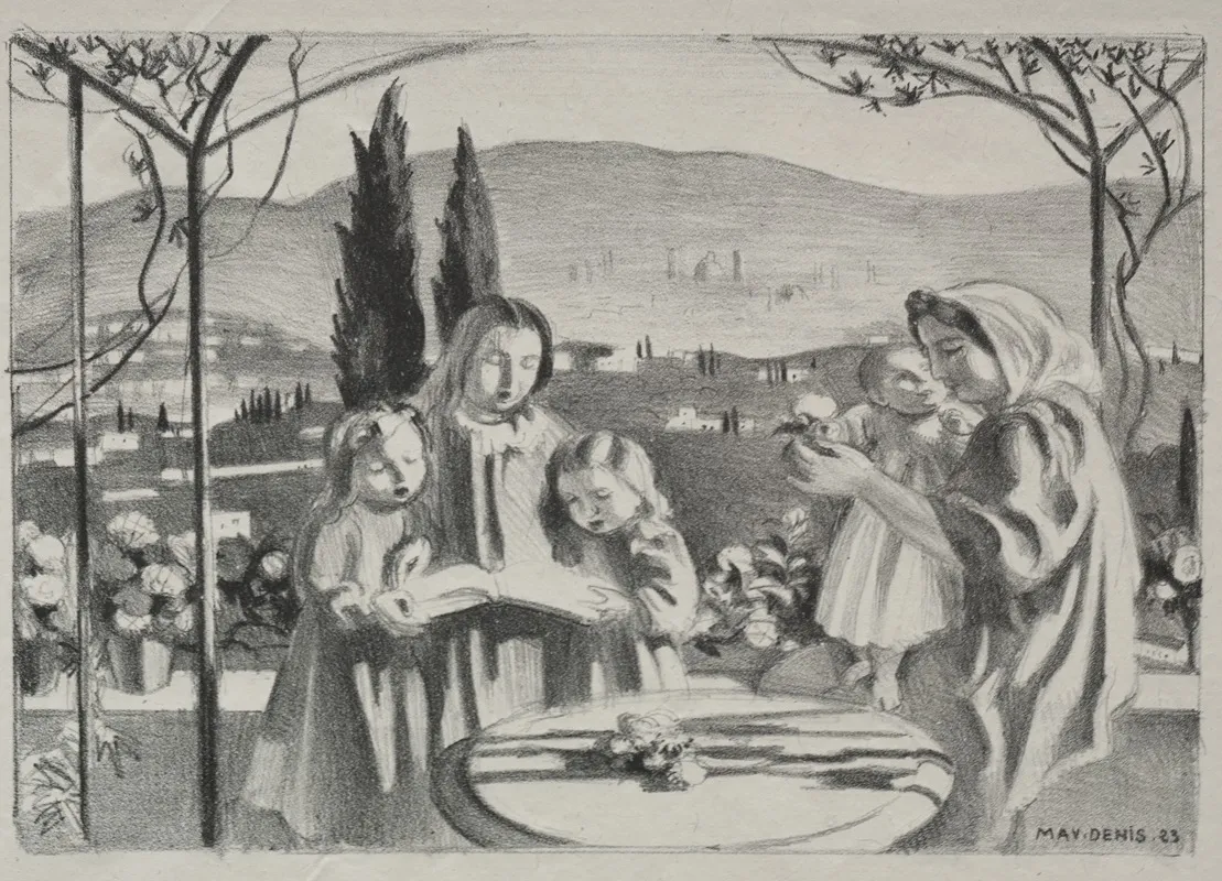 The Terrace 6 by Maurice Denis - Canvas Print