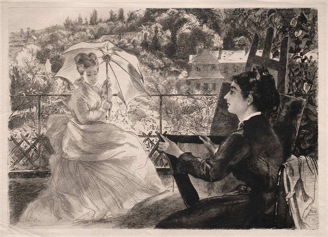 The Terrace Of The Villa Brancas