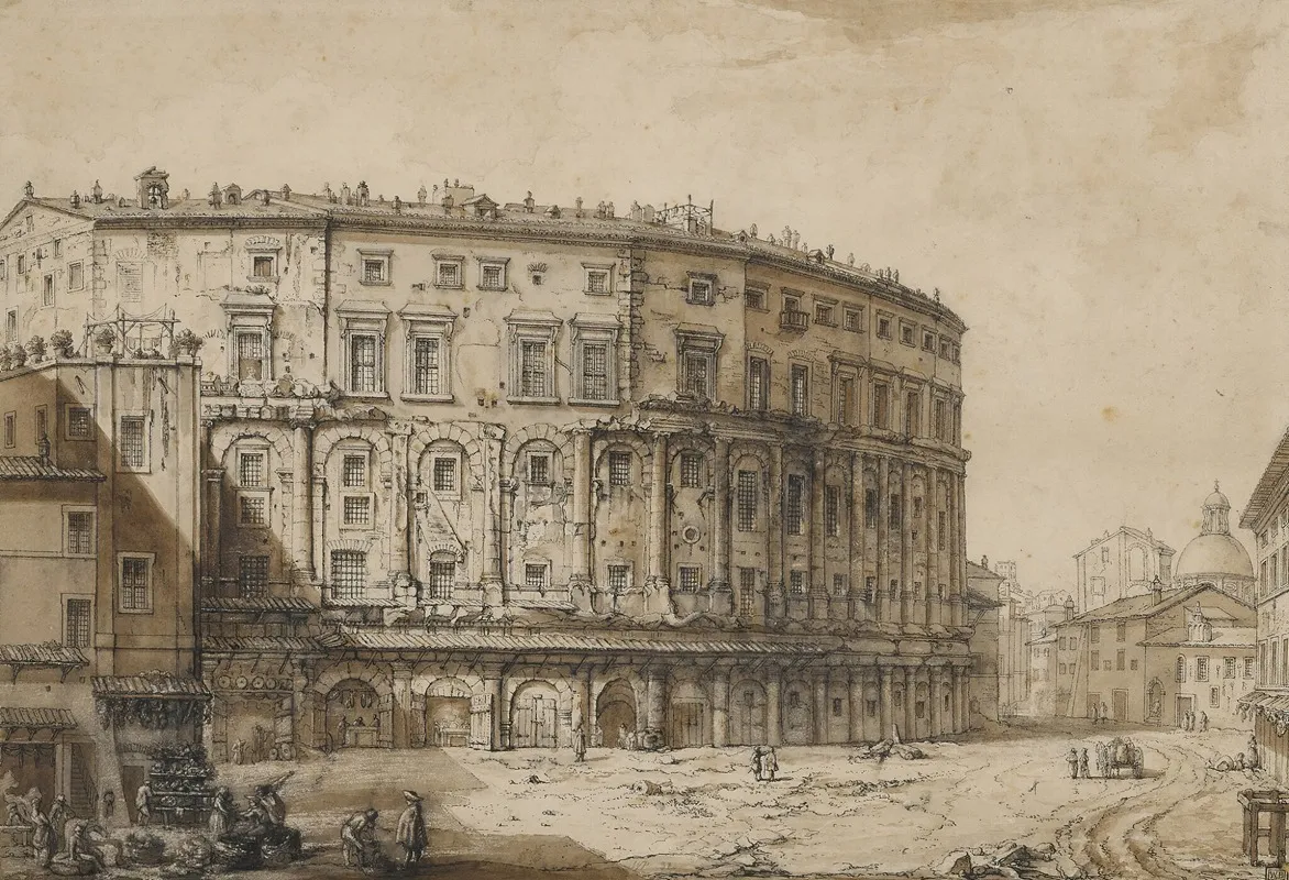 The Theatre Of Marcellus Rome After Giovanni Battista Piranesi