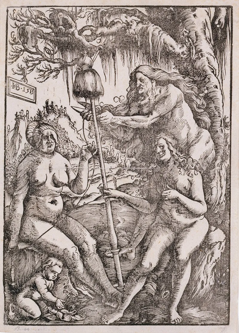 The Three Fates 3 by Hans Baldung - Canvas Print