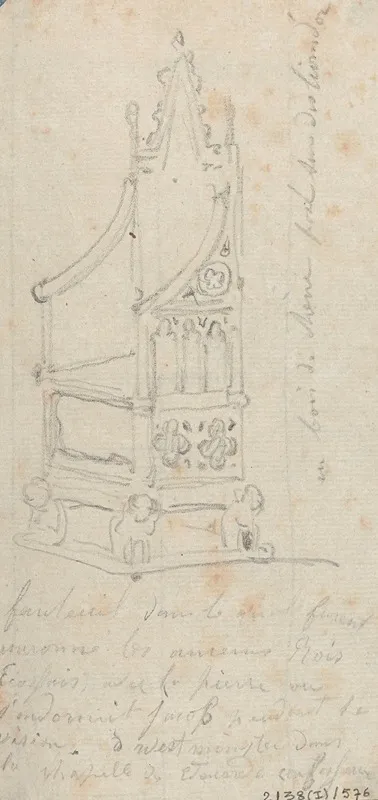 The Throne On Which The Scottish Kings Were Crowned In The Chapel Of St Edward The Confessor At Westminster Abbey