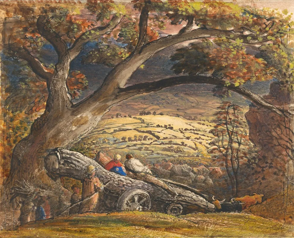 The Timber Wain by Samuel Palmer - Canvas Print