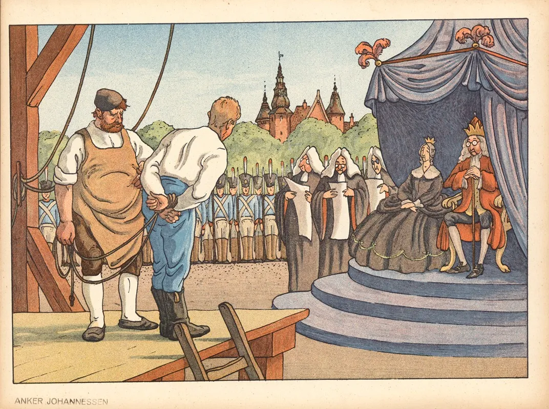 The Tinderbox The Soldier Must Be Hanged by Anker Johannesens Forlag - Canvas Print