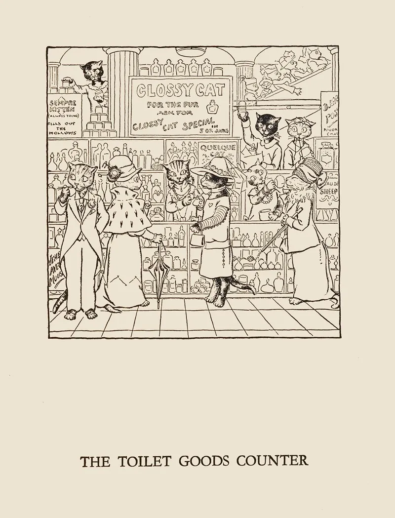 The Toilet Goods Counter by William Ely Hill - Canvas Print