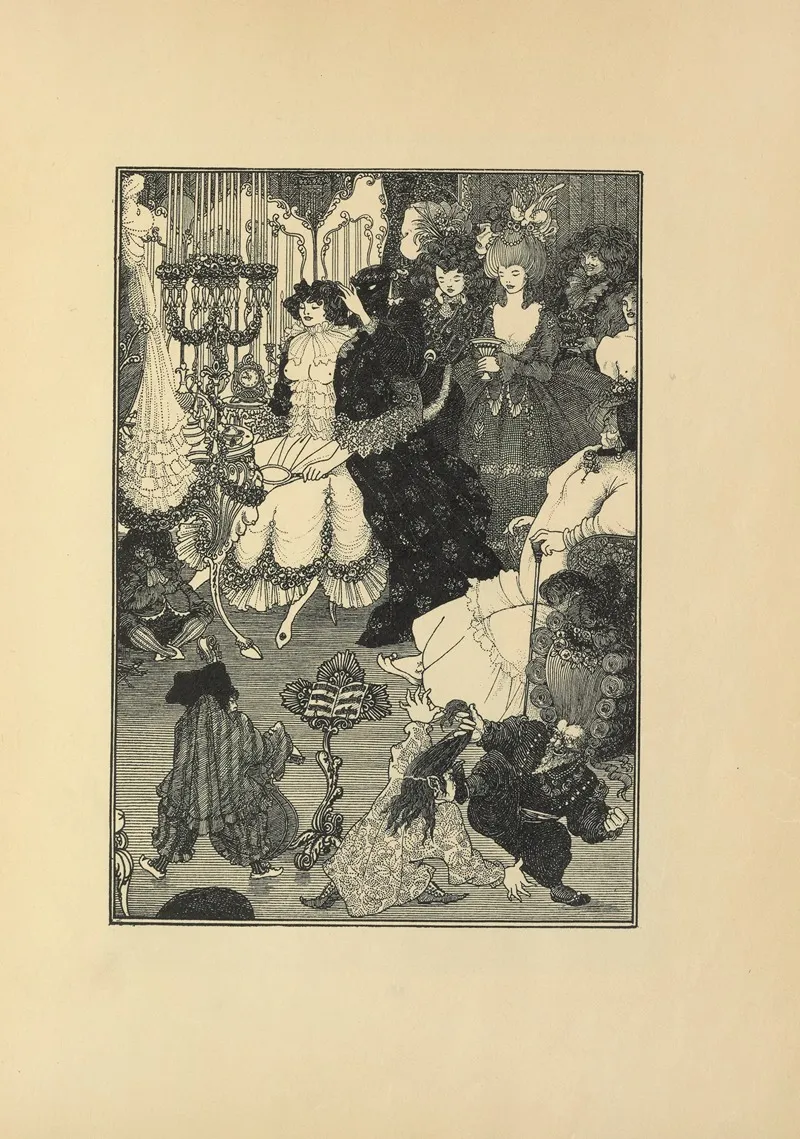 The Toilet Of Helen From No 1 Of The Savoy by Aubrey Vincent Beardsley - Canvas Print