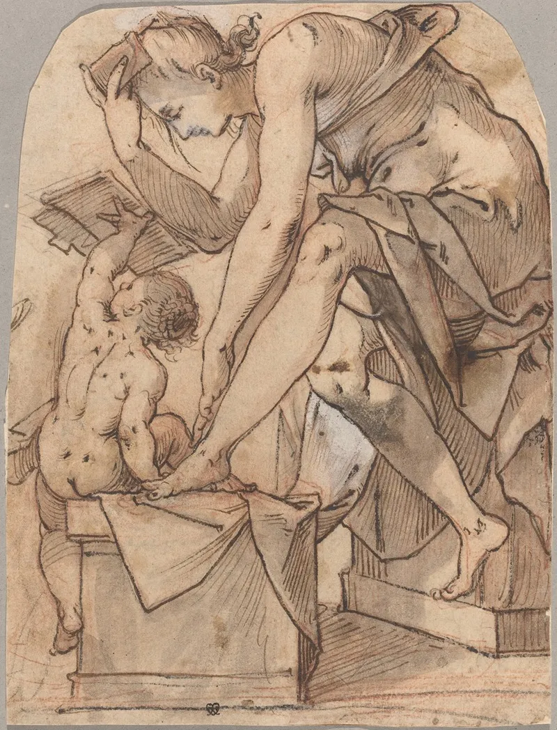 The Toilet Of Venus 3 by Joseph Heintz The Elder - Canvas Print