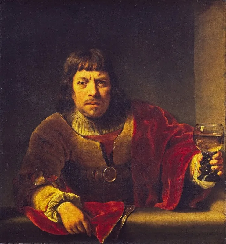 The Toper by Ferdinand Bol - Canvas Print