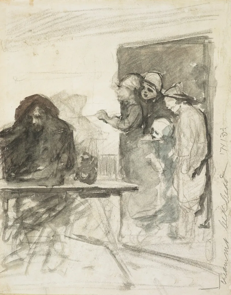 The Tormentors by Petrus van der Velden - Canvas Print