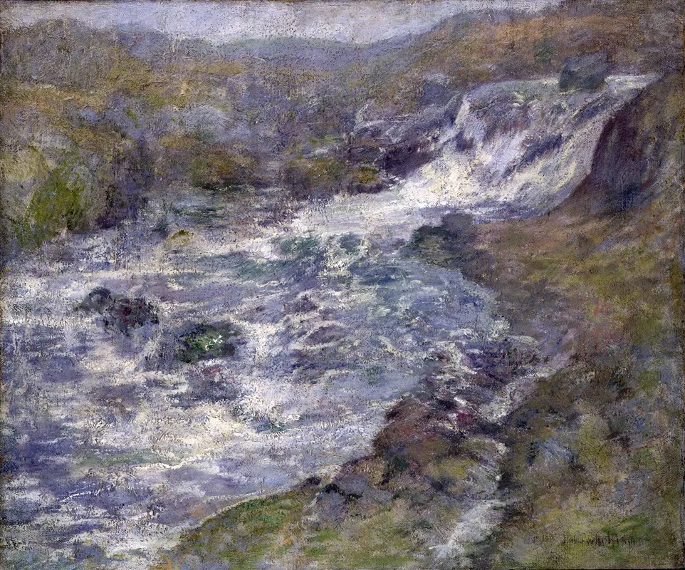 The Torrent by John Henry Twachtman - Canvas Print
