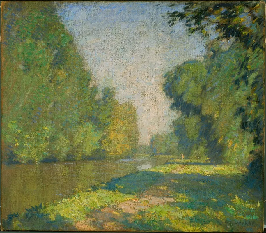 The Tow Path by William Langson Lathrop - Canvas Print