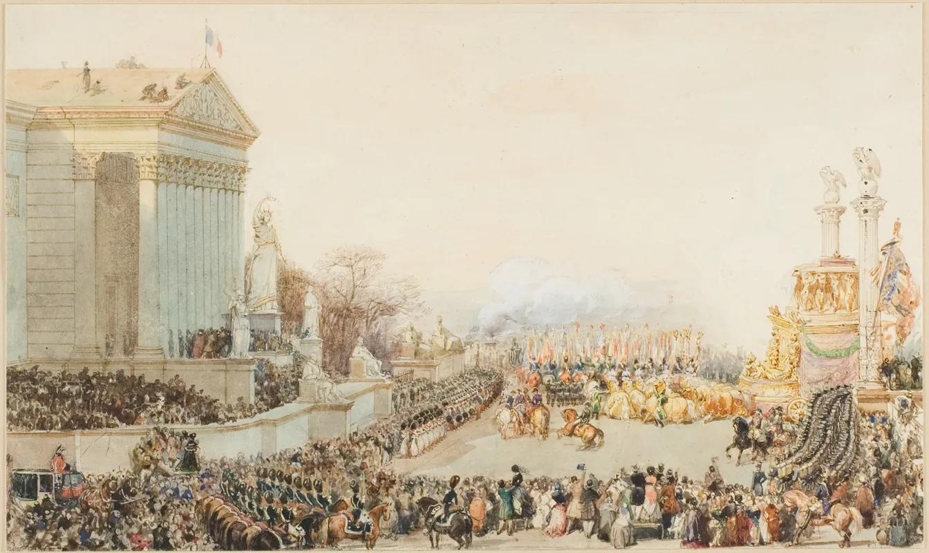 The Translation Of The Ashes Of Napoleon by Eugène Lami - Canvas Print