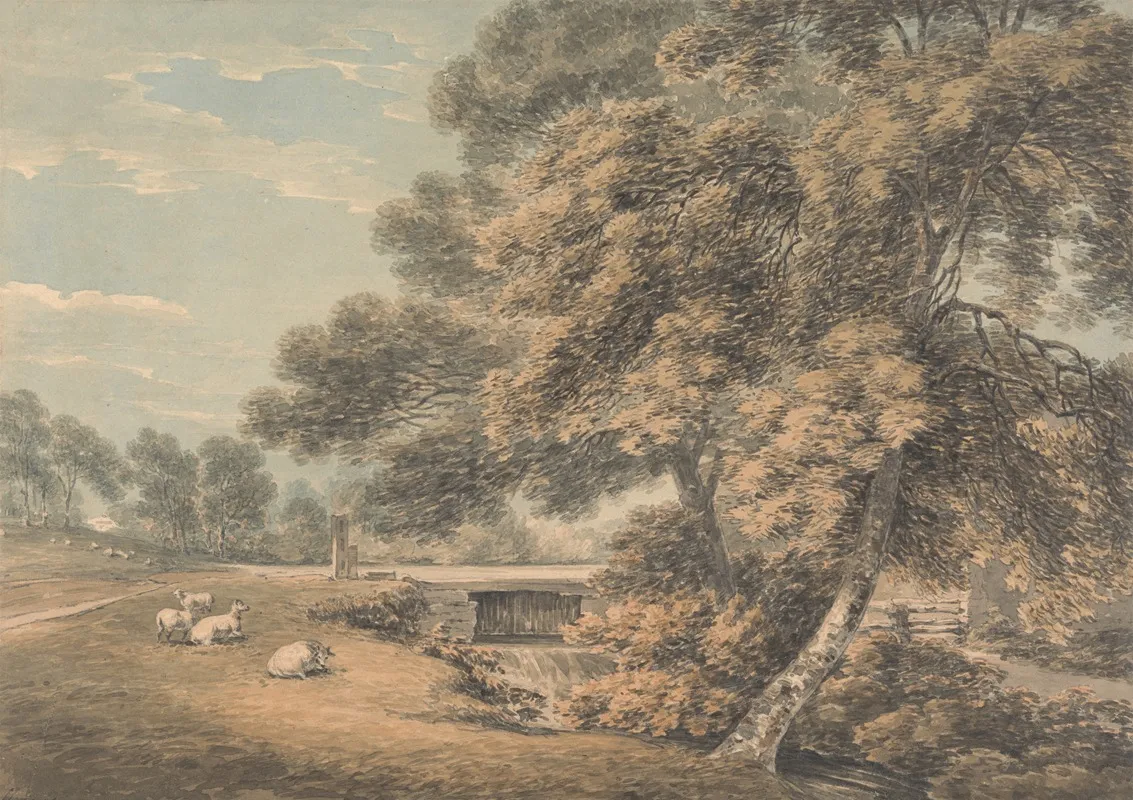 The Trees And River In The Park At Coleorton Hall Leicestershire