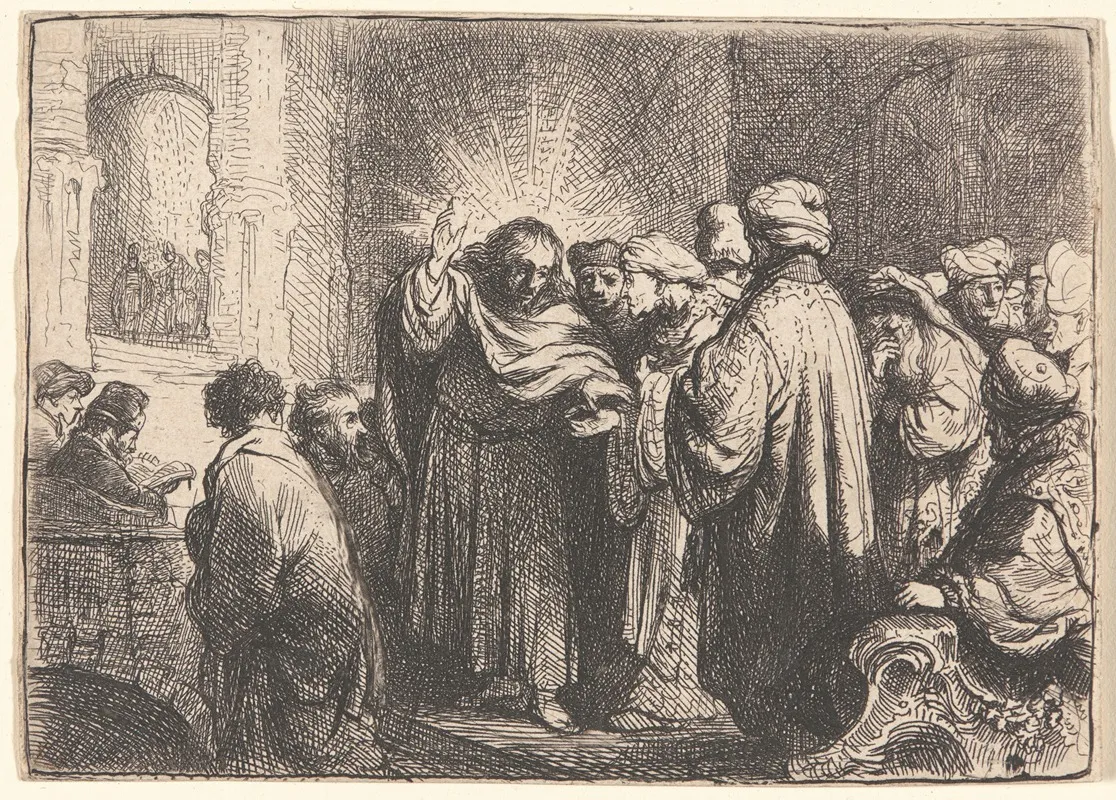 The Tribute Money 9 by Rembrandt van Rijn - Canvas Print