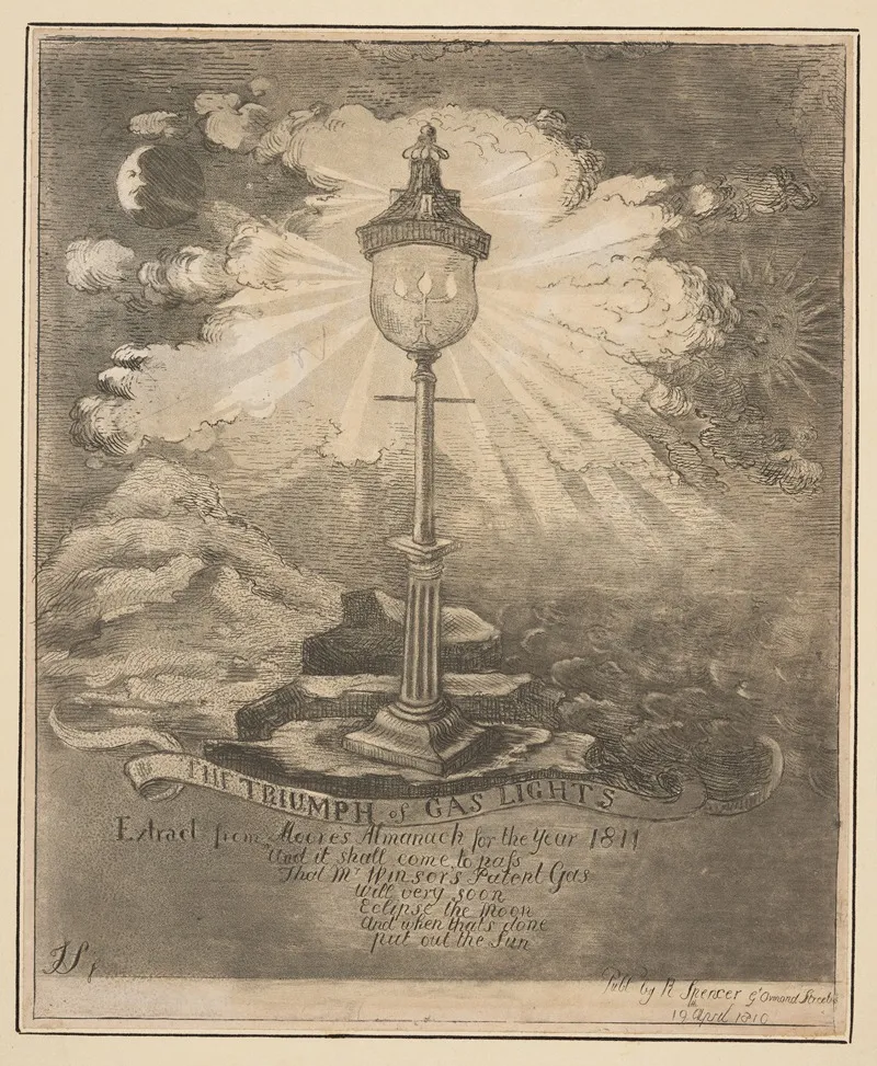 The Triumph Of Gas Lights by James Sayers - Canvas Print