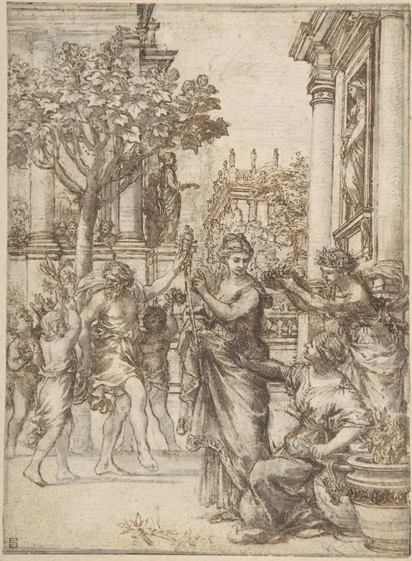 The Triumph Of Nature Over Art by Pietro da Cortona - Canvas Print