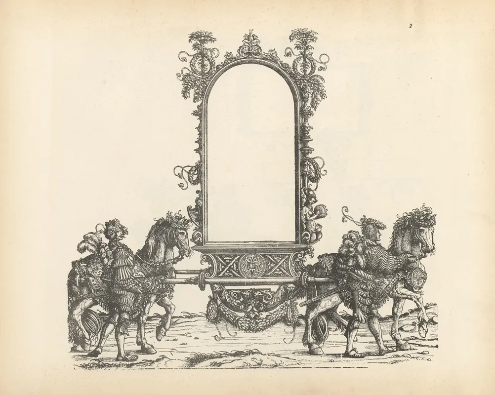 The Triumphs Of The Emperor Maximilian I Pl 02 by Hans Burgkmair - Canvas Print