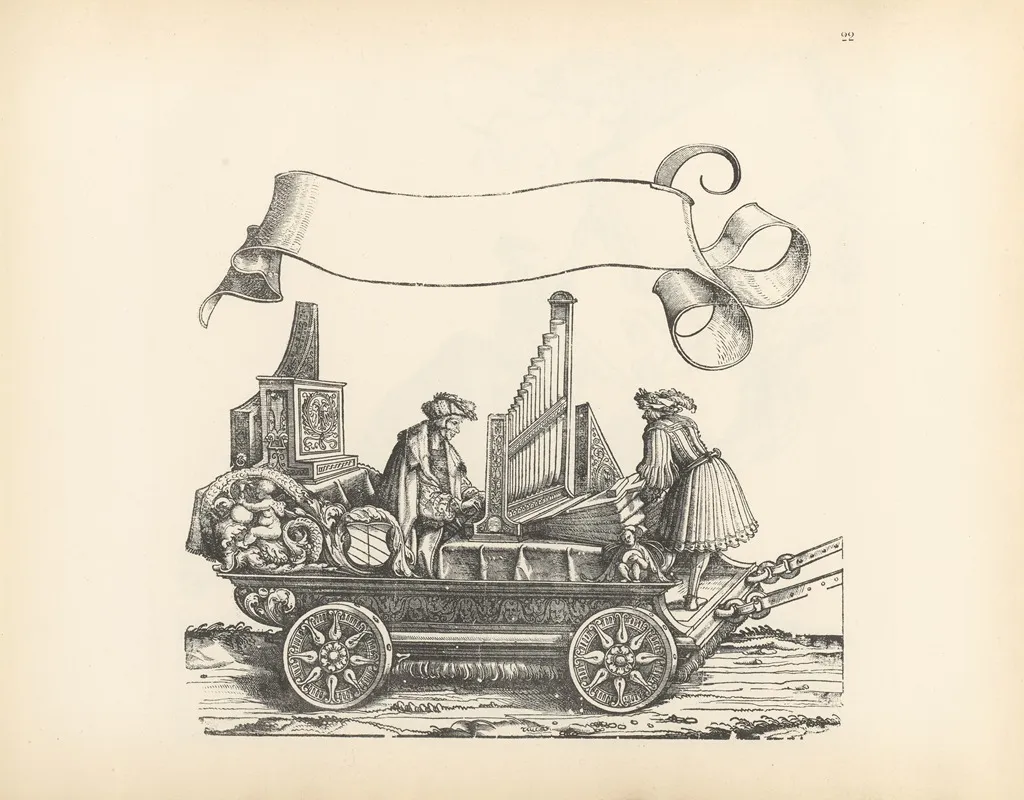 The Triumphs Of The Emperor Maximilian I Pl 22 by Hans Burgkmair - Canvas Print