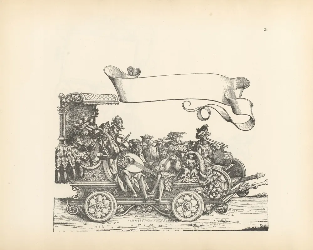 The Triumphs Of The Emperor Maximilian I Pl 24 by Hans Burgkmair - Canvas Print