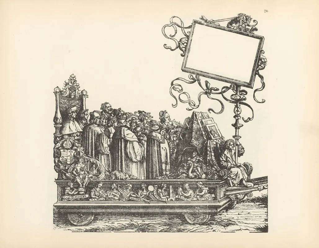 The Triumphs Of The Emperor Maximilian I Pl 26 by Hans Burgkmair - Canvas Print