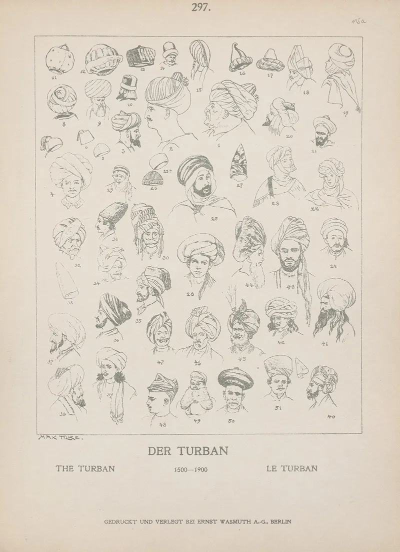 The Turban by Adolf Rosenberg - Canvas Print