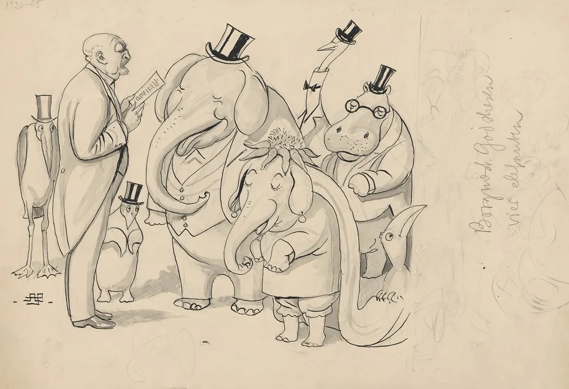 The Two Elephants Are Married And The Rest Of The Zoo Animals Attend As Guests