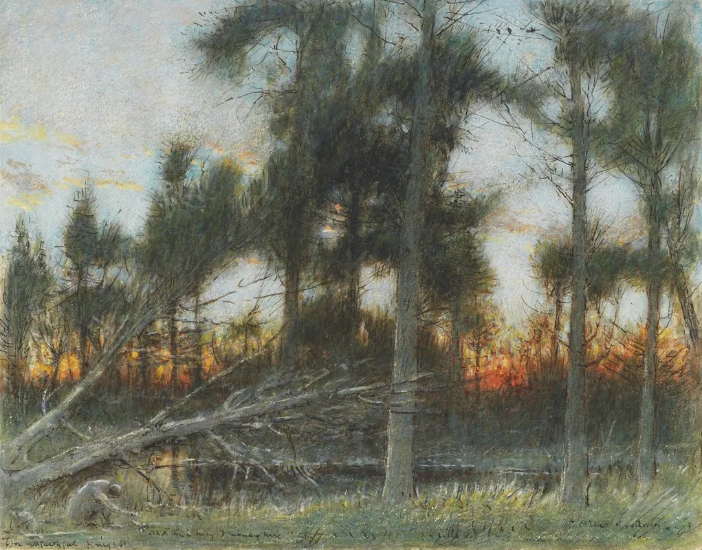 The Unfaithful Knight by Albert Goodwin - Canvas Print