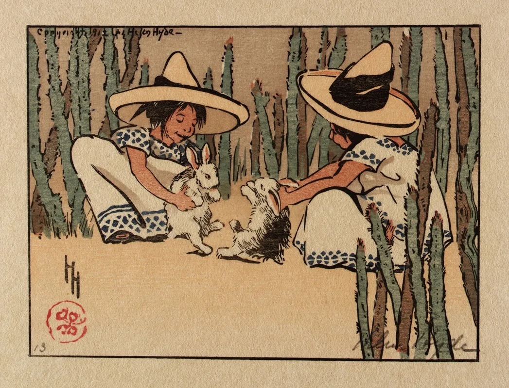 The Unwilling Dancers by Helen Hyde - Canvas Print