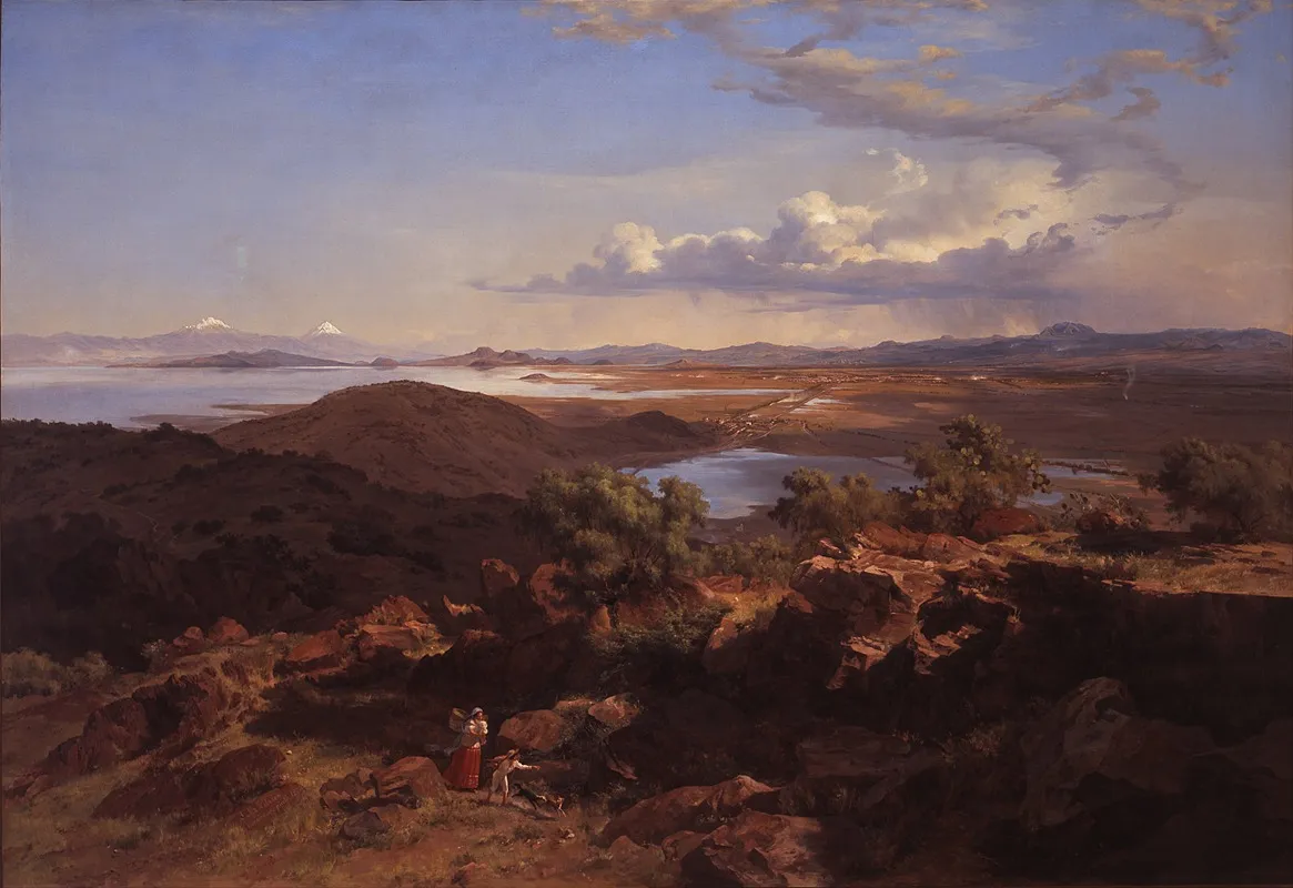 The Valley Of Mexico From The Santa Isabel Mountain Range by José María Velasco - Canvas Print