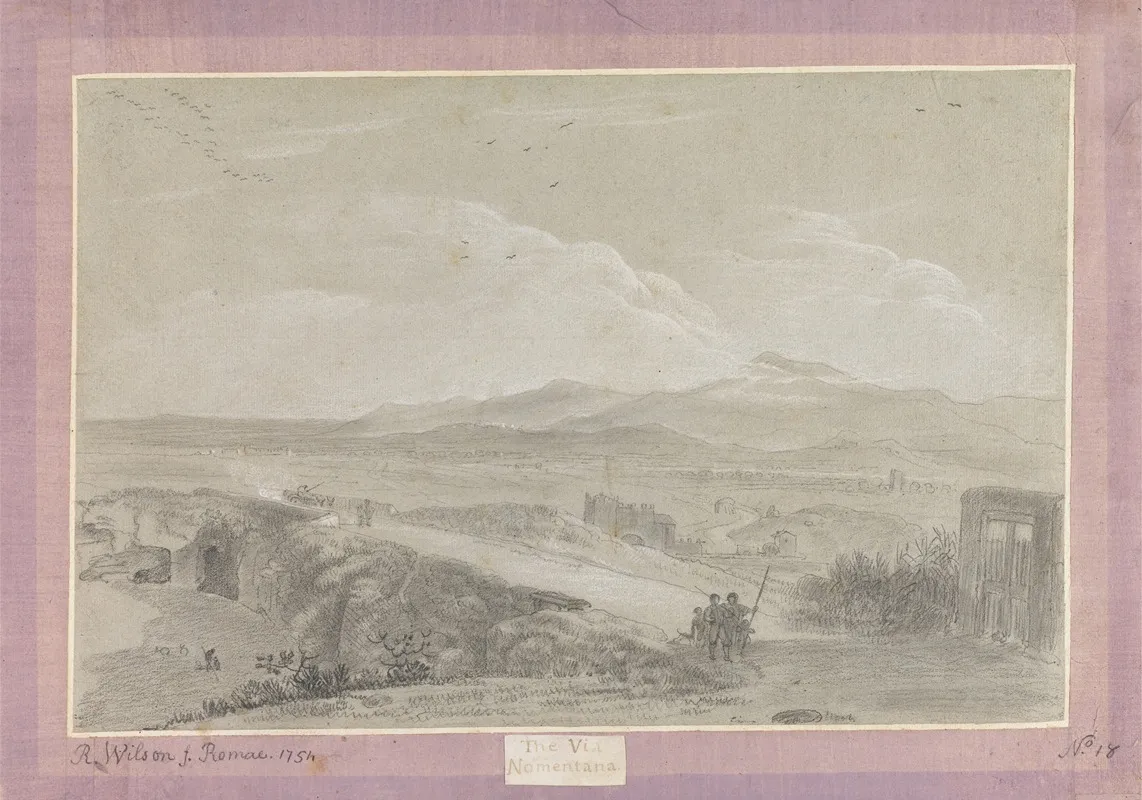 The Via Nomentana by Richard Wilson - Canvas Print