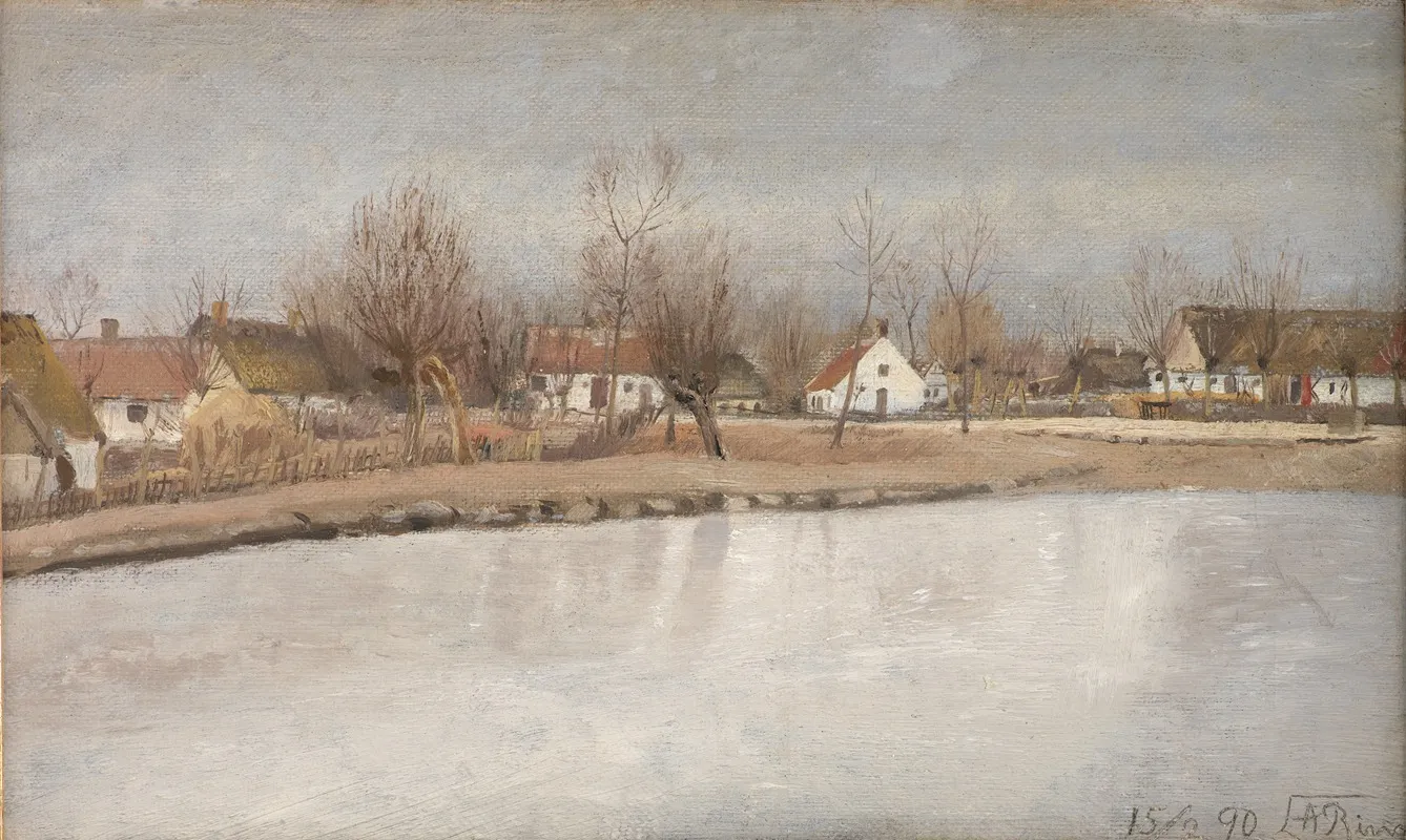 The Village Pond At Ring Zealand