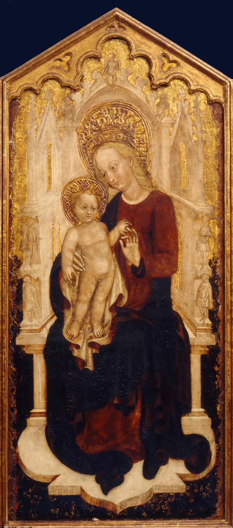 The Virgin And Child Enthroned