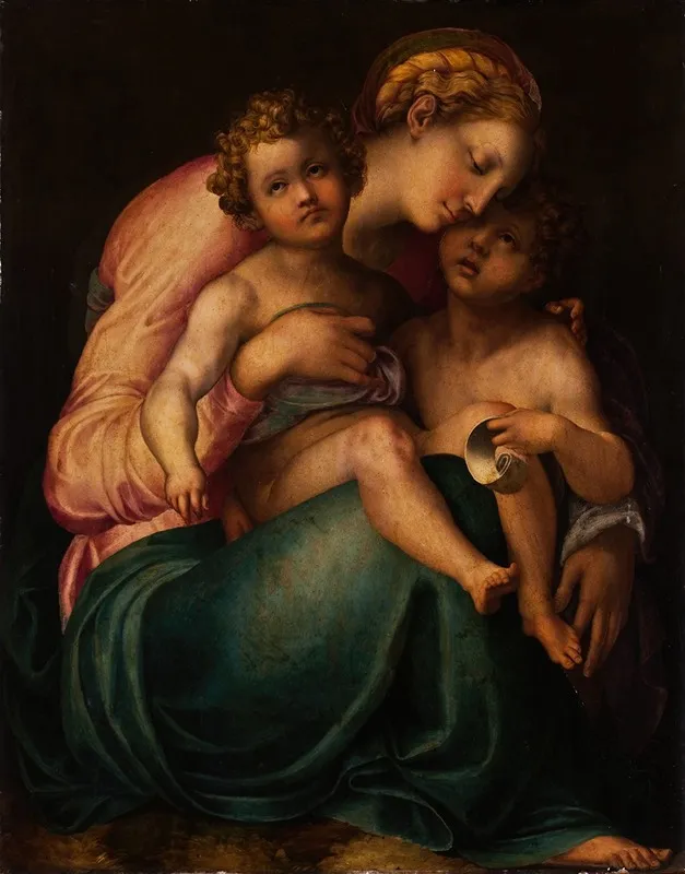The Virgin And Child With John