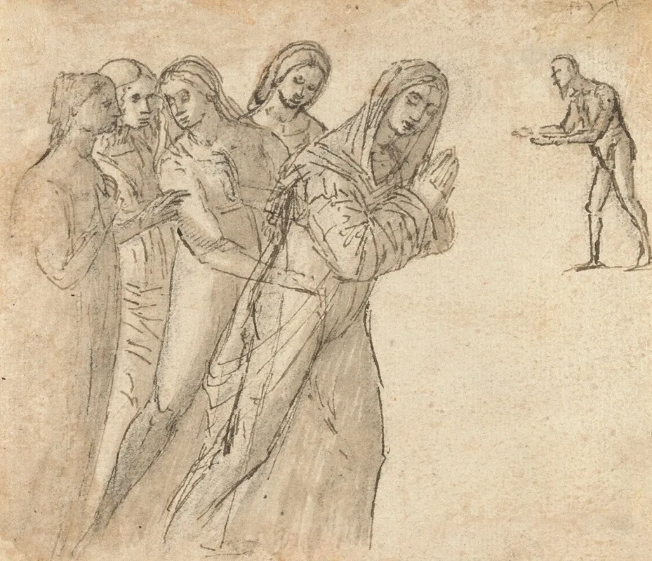 The Virgin And Four Other Women by Vittore Carpaccio - Canvas Print