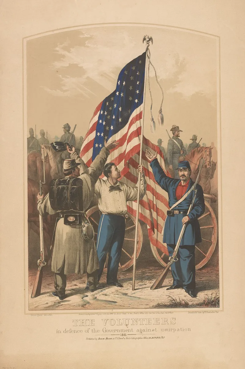 The Volunteers In Defence Of The Government Against Usurpation 1861 2