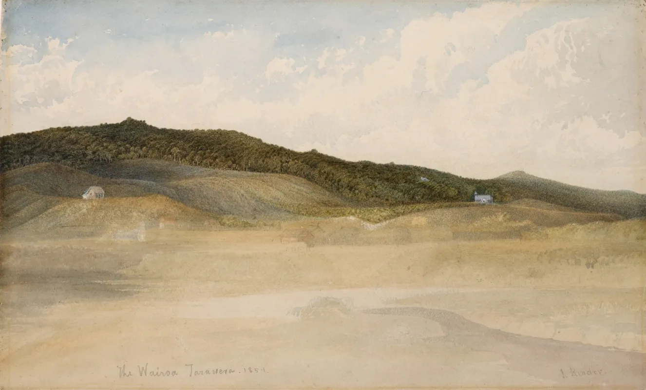 The Wairoa Tarawera by Reverend John Kinder - Canvas Print