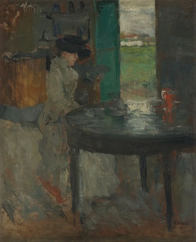 The Wait by James Ensor - Canvas Print