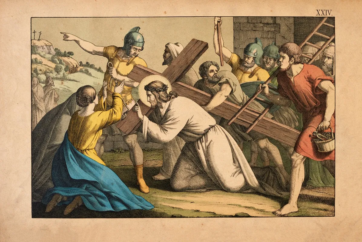 The Walk To Golgotha by Theodor Eckardt - Canvas Print