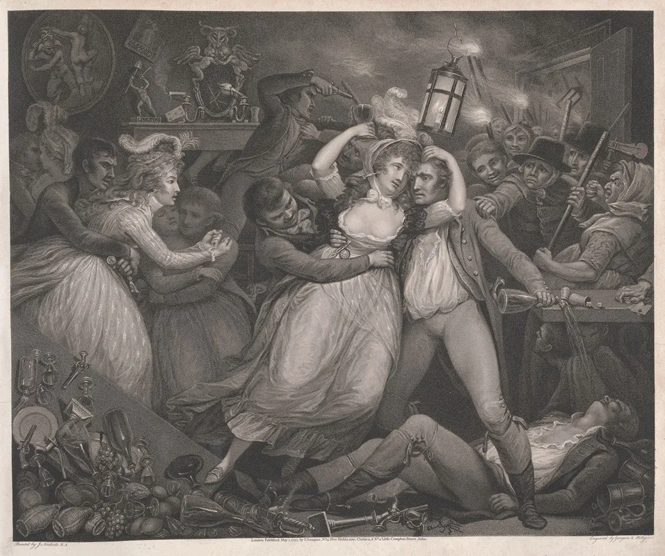The Wanton Revelling With Her Companions