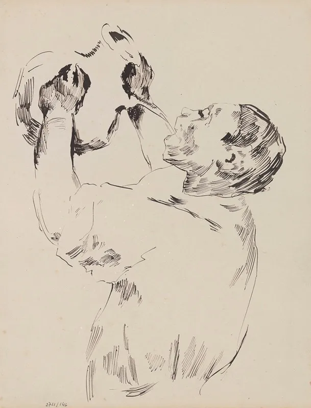 The Water Drinker 2 by James Ensor - Canvas Print