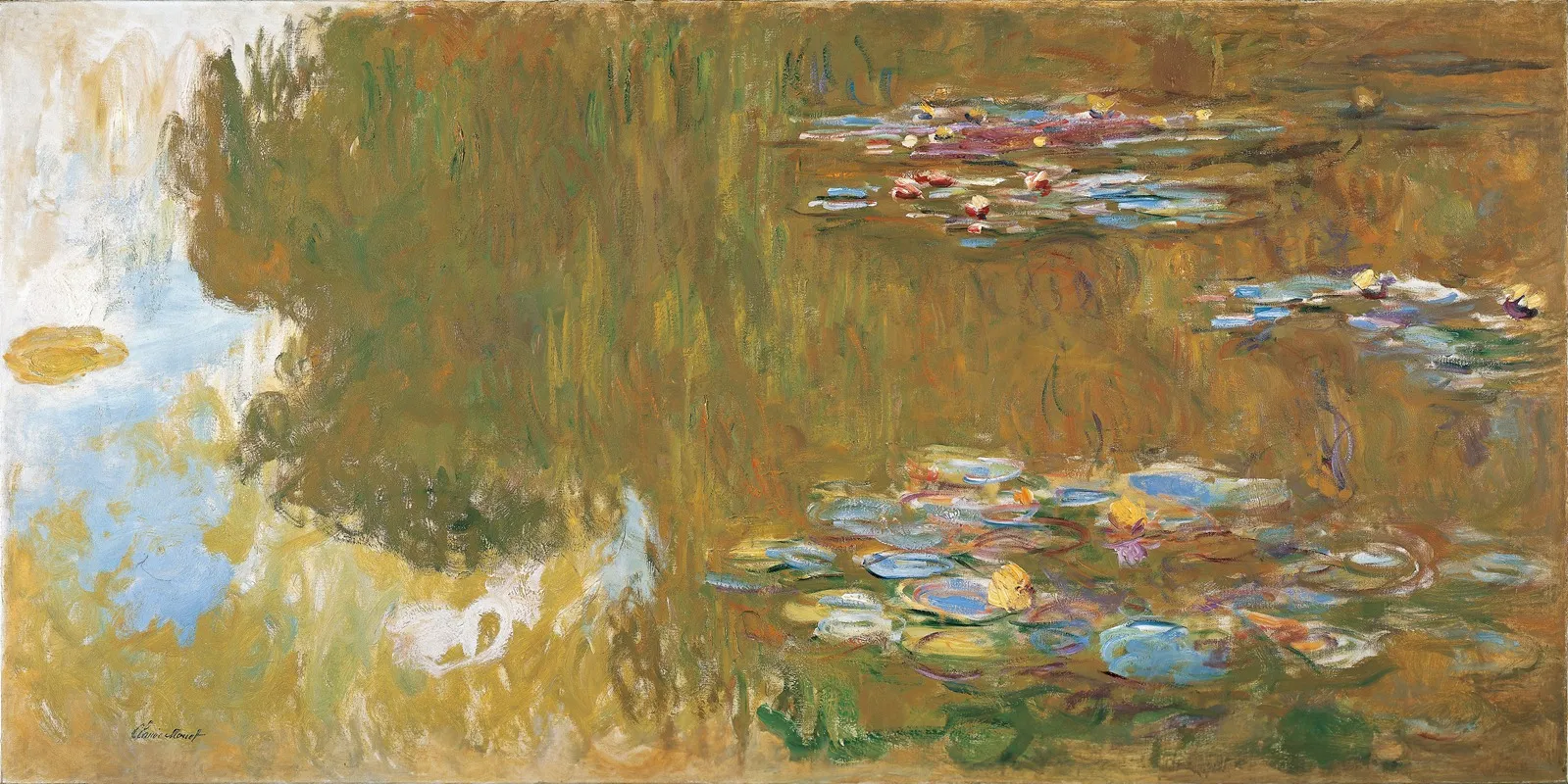 The Water Lily Pond C 1917 19 by Claude Monet - Canvas Print