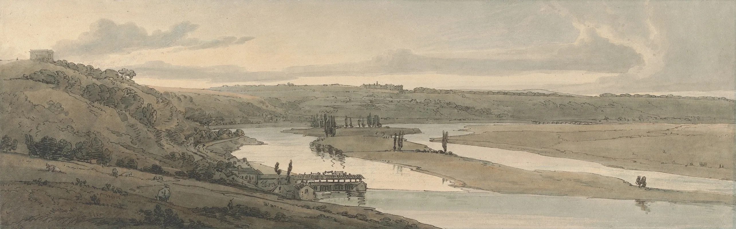 The Waterworks At Marly And St Germain En Laye Seen In The Distance