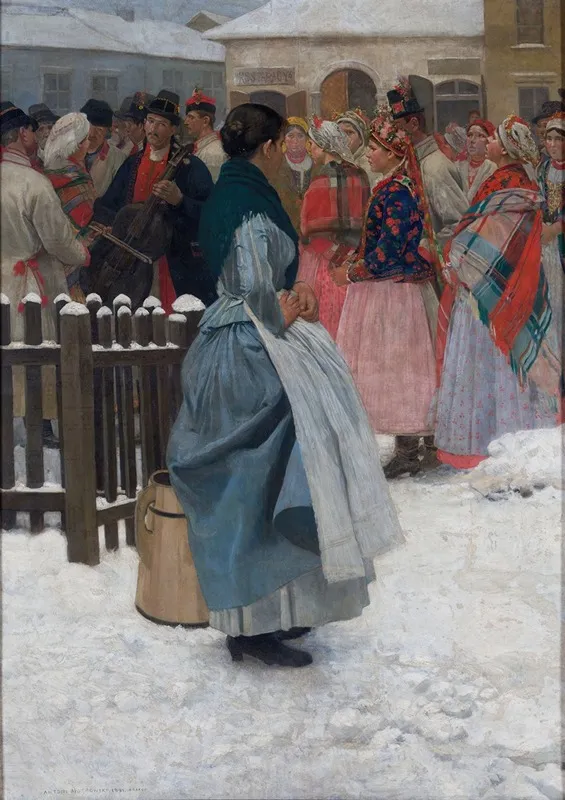 The Wedding Is Coming by Antoni Piotrowski - Canvas Print