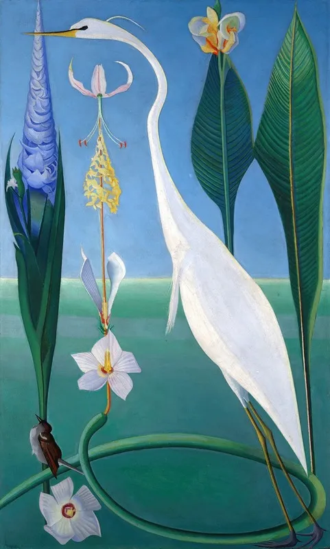 The White Heron by Joseph Stella - Canvas Print