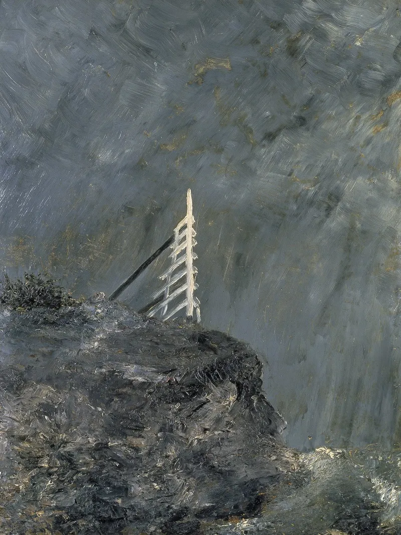 The White Mare Ii by August Strindberg - Canvas Print