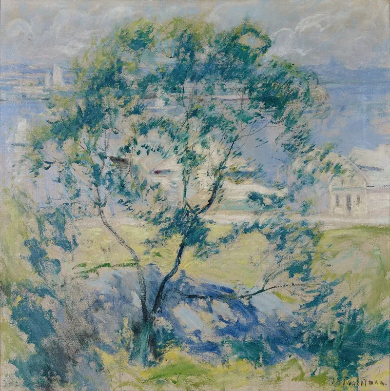 The Wild Cherry Tree by John Henry Twachtman - Canvas Print