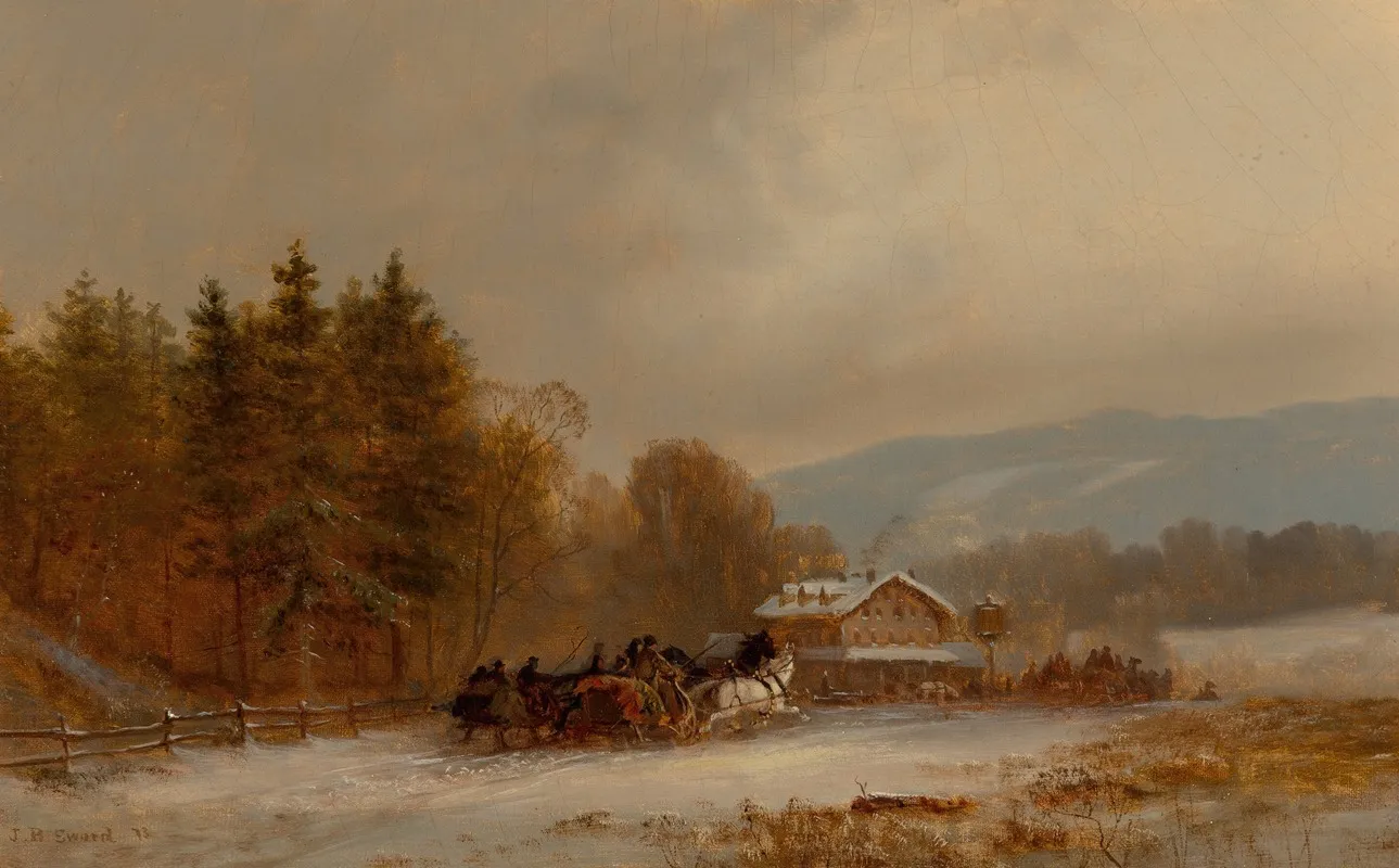 The Winter Race by James Brade Sword - Canvas Print