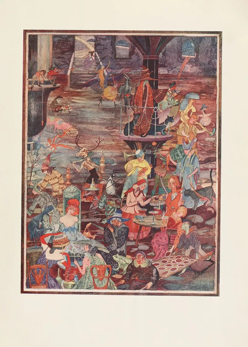 The Witches Cellar by Jean de Bosschère - Canvas Print